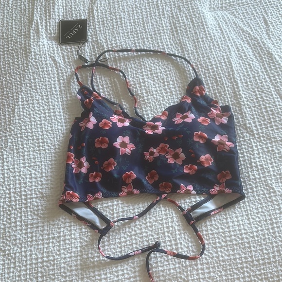 Zaful Black and Pink Bra with Adjustable Straps - Picture 1 of 6